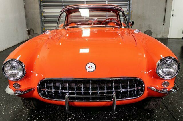 1957 Orange Chevrolet Corvette --