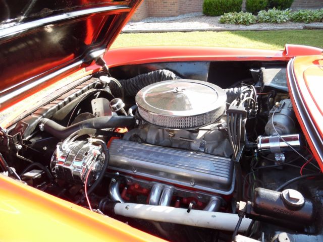 1957 Red Chevrolet Corvette Convertible