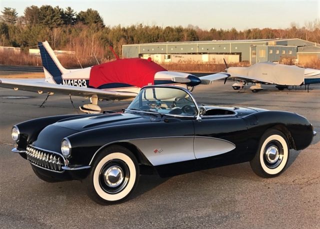 1957 Black w/ silver coves Chevrolet Corvette Convertible