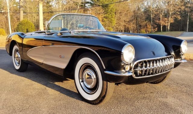 1957 Black w/ silver coves Chevrolet Corvette Convertible