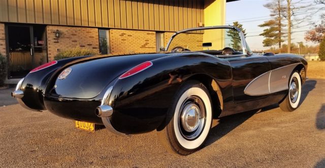 1957 Black w/ silver coves Chevrolet Corvette Convertible