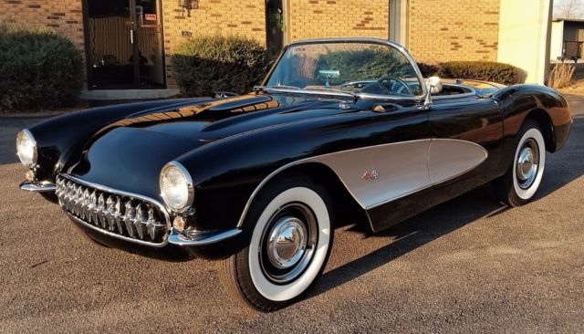 1957 Black w/ silver coves Chevrolet Corvette Convertible