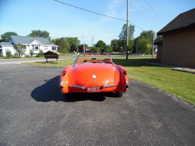 1957 Red Chevrolet Corvette Convertible