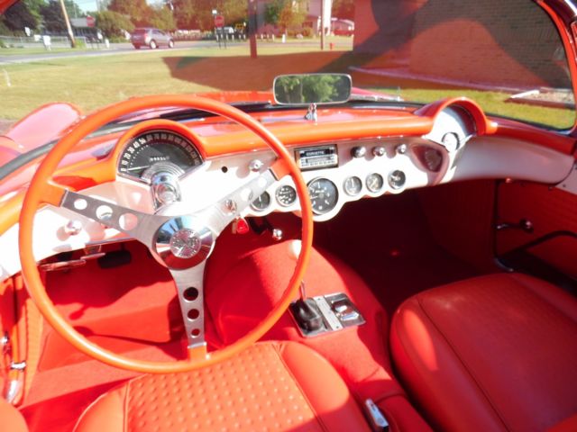1957 Red Chevrolet Corvette Convertible
