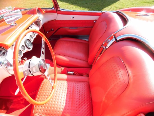 1957 Red Chevrolet Corvette Convertible