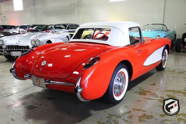 1957 Red Chevrolet Corvette