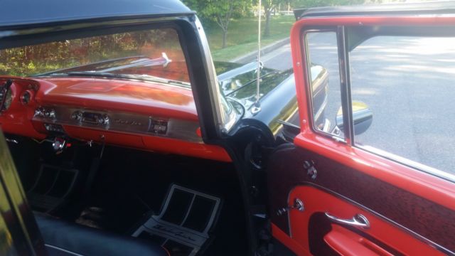1957 Black Chevrolet Bel Air/150/210 Sedan