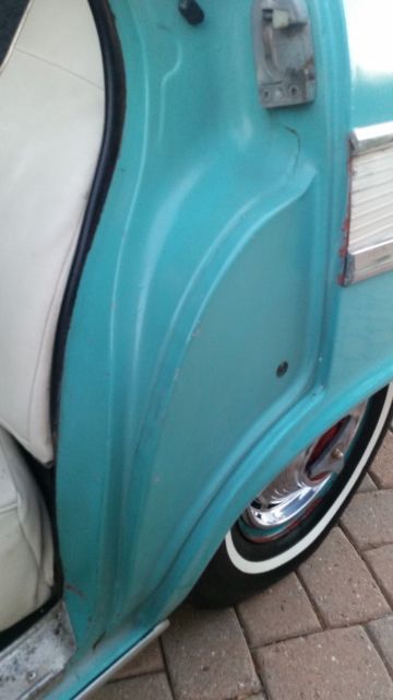 1957 turquoise / white Chevrolet Bel Air/150/210 HARDTOP