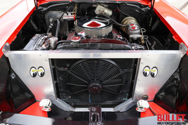 1957 Red Chevrolet Bel Air/150/210 Coupe