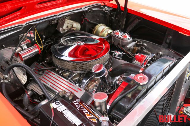 1957 Red Chevrolet Bel Air/150/210 Coupe