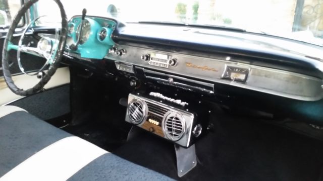 1957 turquoise / white Chevrolet Bel Air/150/210 HARDTOP