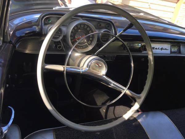 1957 Black Chevrolet Bel Air/150/210
