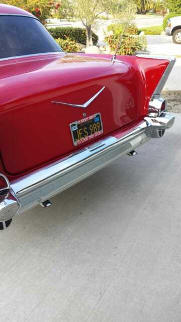 1957 Red Chevrolet Bel Air/150/210 Coupe