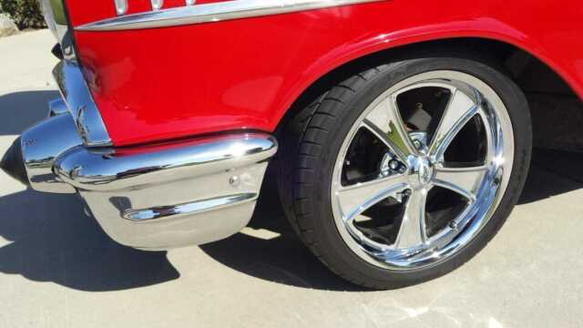 1957 Red Chevrolet Bel Air/150/210 Coupe