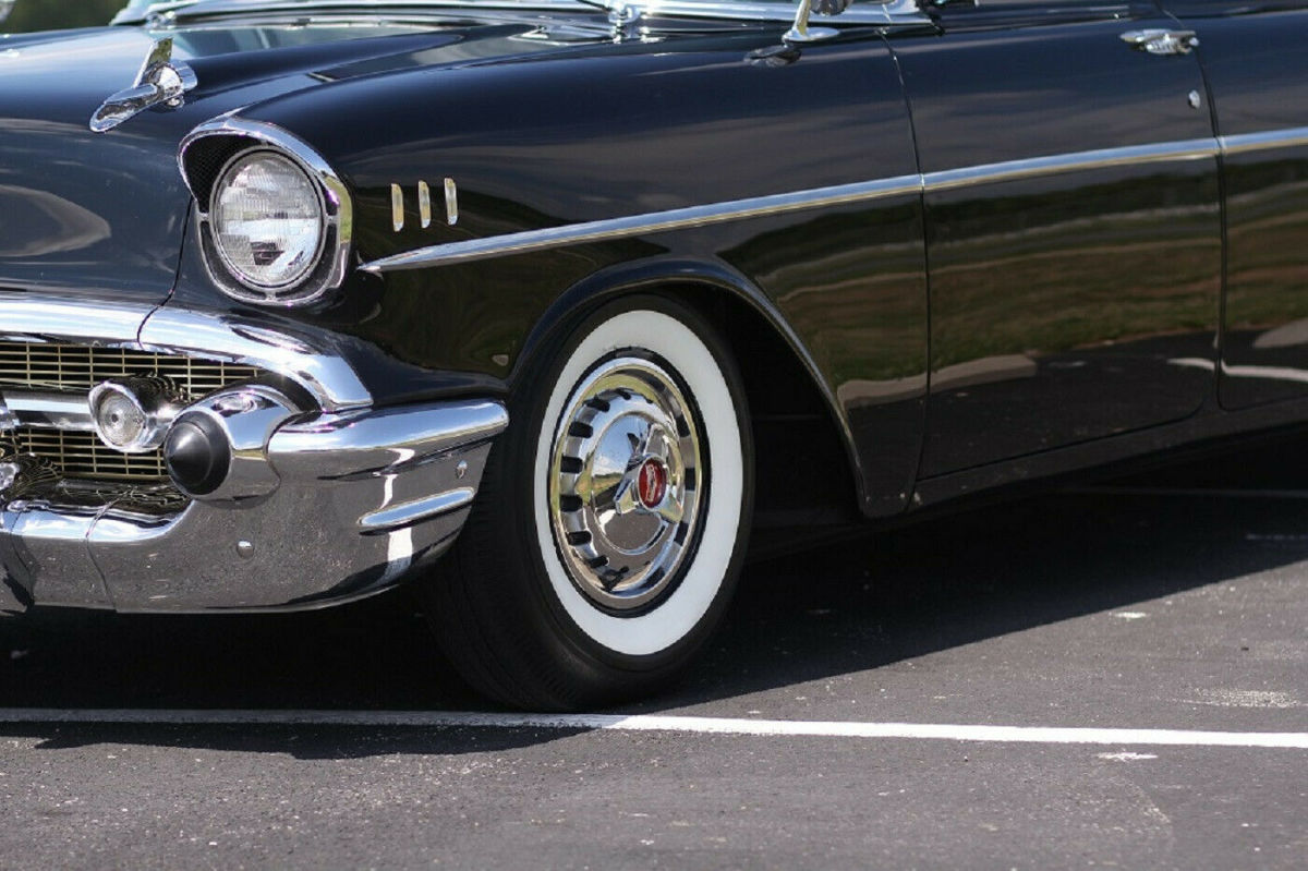 1957 Black Chevrolet Bel Air/150/210 Sedan