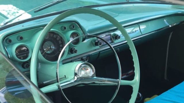 1957 Green Chevrolet Bel Air/150/210 Wagon