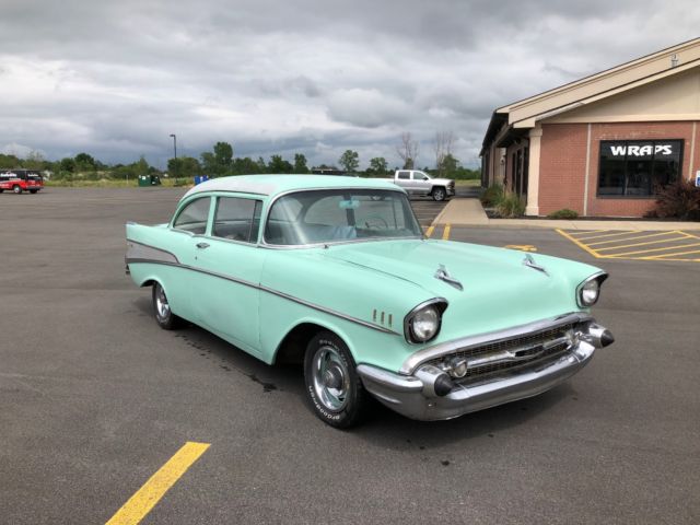 1957 Green Chevrolet Bel Air/150/210 Coupe