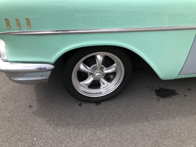 1957 Green Chevrolet Bel Air/150/210 Coupe