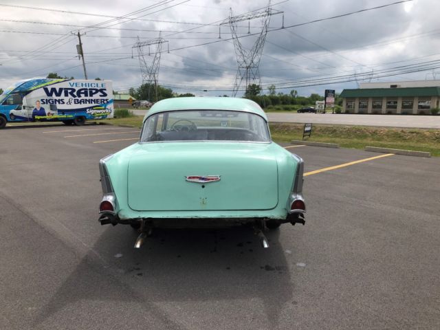 1957 Green Chevrolet Bel Air/150/210 Coupe