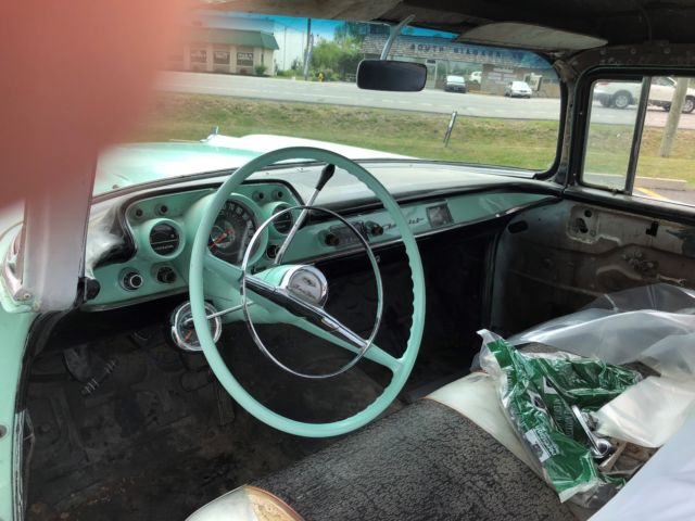 1957 Green Chevrolet Bel Air/150/210 Coupe