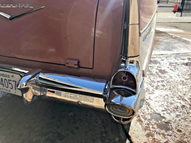 1957 Pink Chevrolet Bel Air/150/210 Wagon