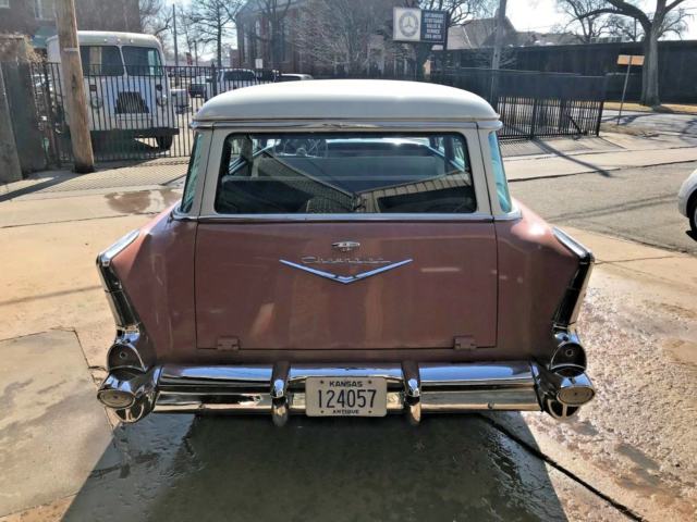 1957 Pink Chevrolet Bel Air/150/210 Wagon