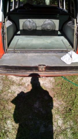 1957 ORANGE/WHITE Chevrolet Bel Air/150/210 Wagon