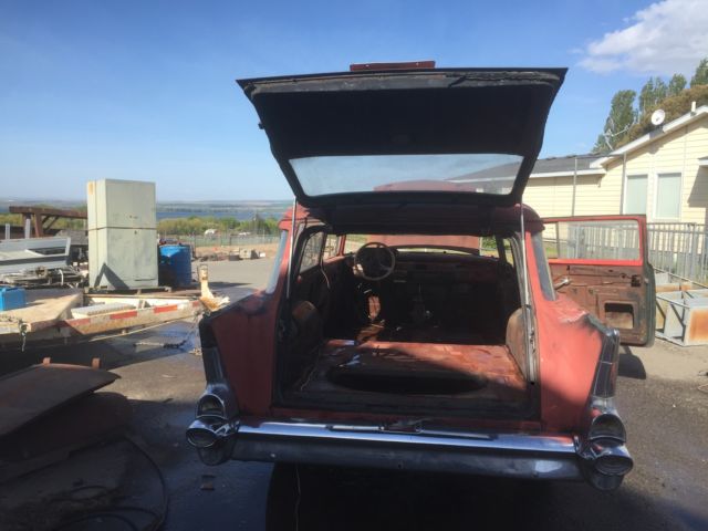 1957 Green red primer Chevrolet Bel Air/150/210 Wagon