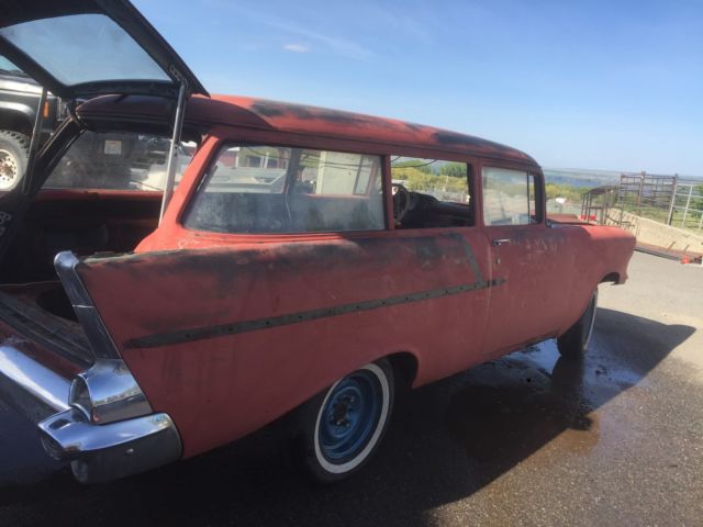 1957 Green red primer Chevrolet Bel Air/150/210 Wagon