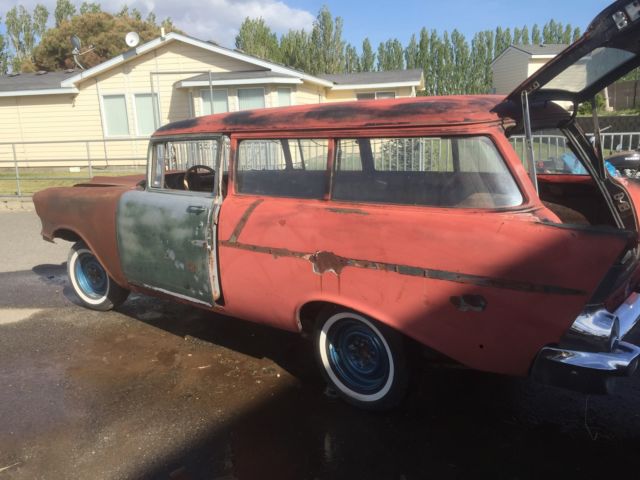 1957 Green red primer Chevrolet Bel Air/150/210 Wagon