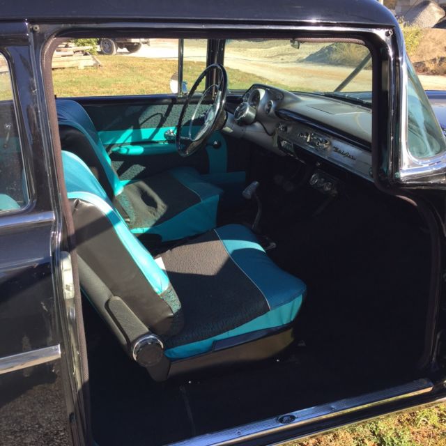 1957 Black Chevrolet Bel Air/150/210 Coupe