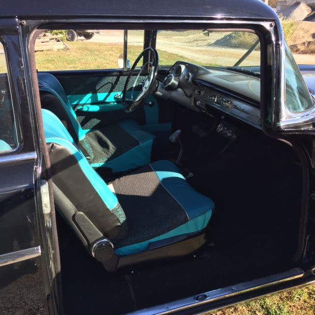 1957 Black Chevrolet Bel Air/150/210 Coupe