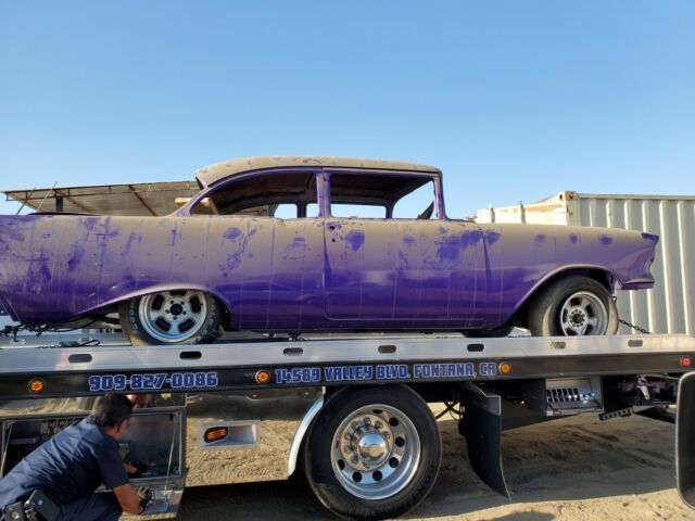 1957 Purple Chevrolet Bel Air/150/210