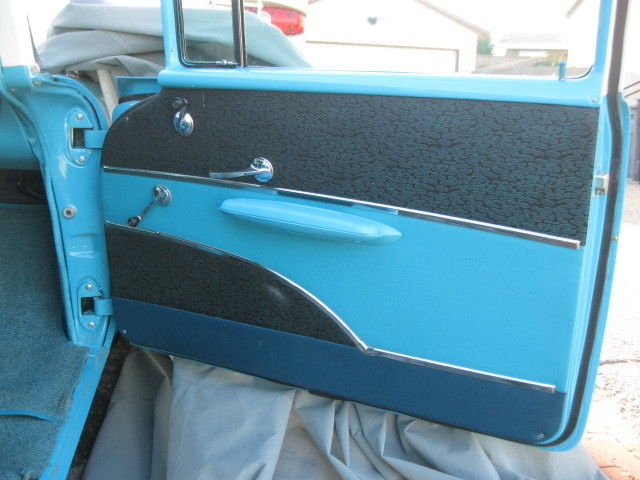 1957 turq/white Chevrolet Bel Air/150/210 sedan