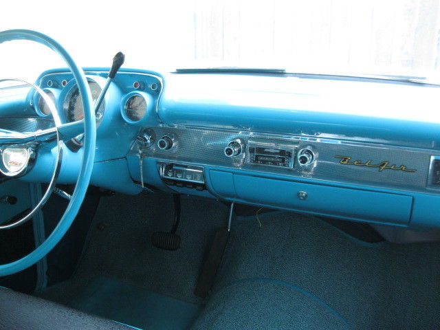 1957 turq/white Chevrolet Bel Air/150/210 sedan