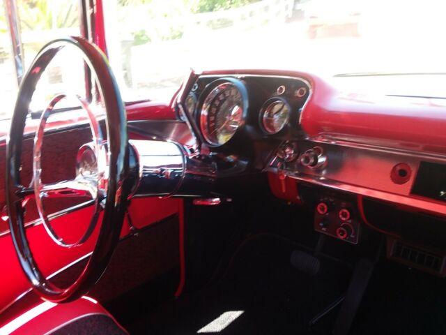 1957 Red Chevrolet Bel Air/150/210 Coupe