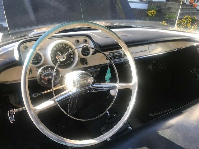 1957 black Chevrolet Bel Air/150/210 Sedan