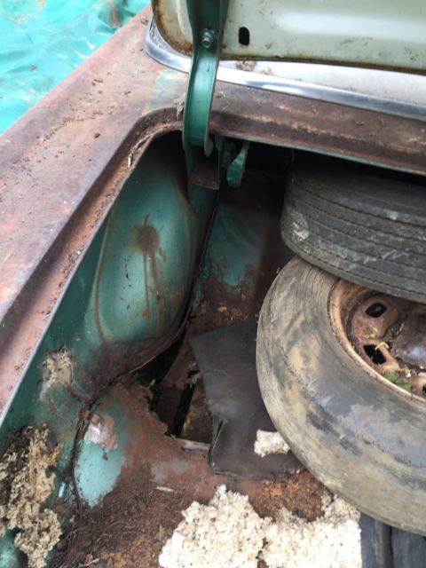 1957 blue & white Chevrolet Bel Air/150/210 Sedan 4 door