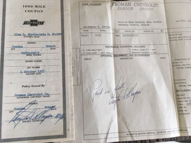 1957 Blue Chevrolet Bel Air/150/210 Sedan