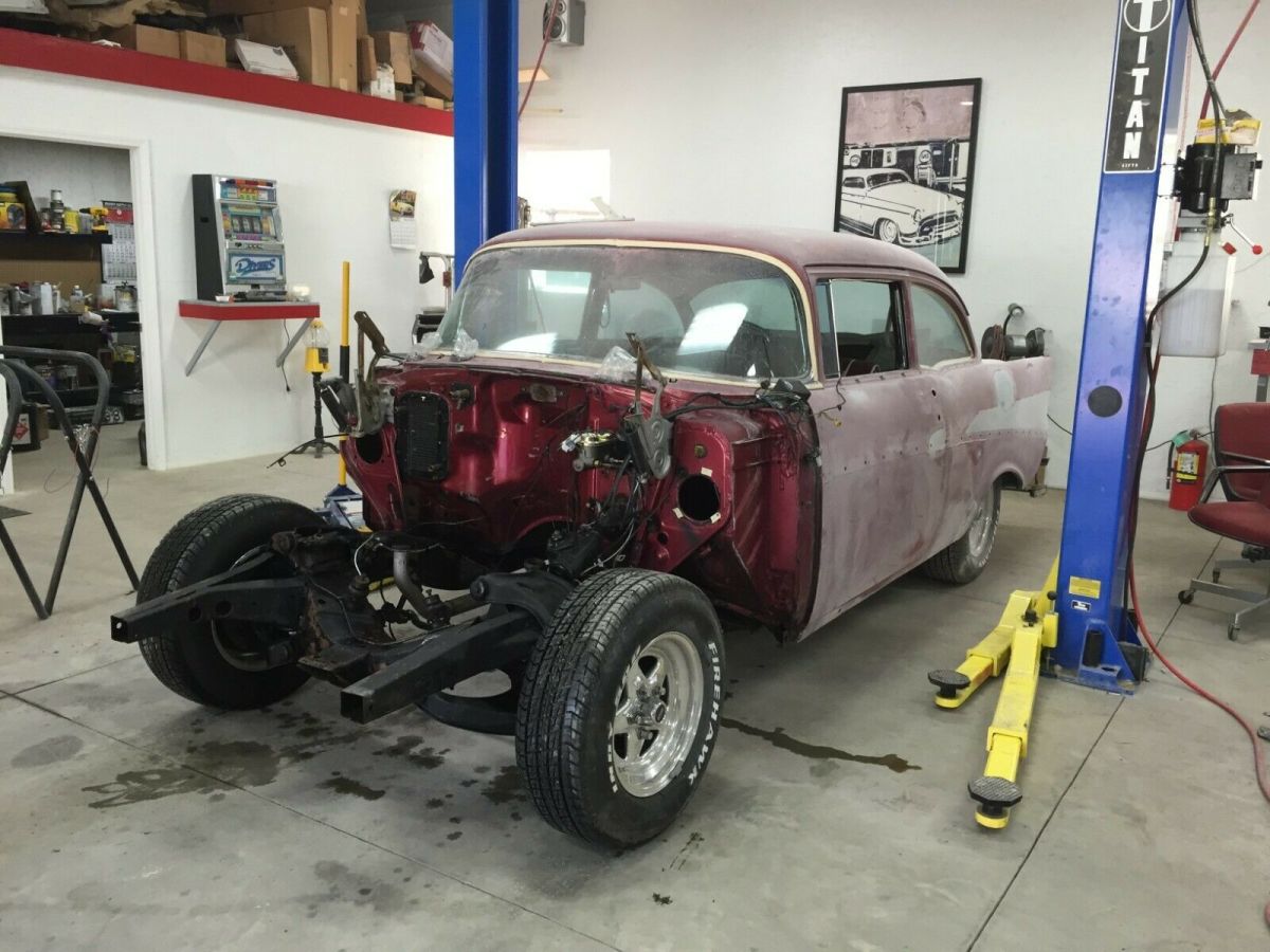 1957 Red Chevrolet Bel Air/150/210