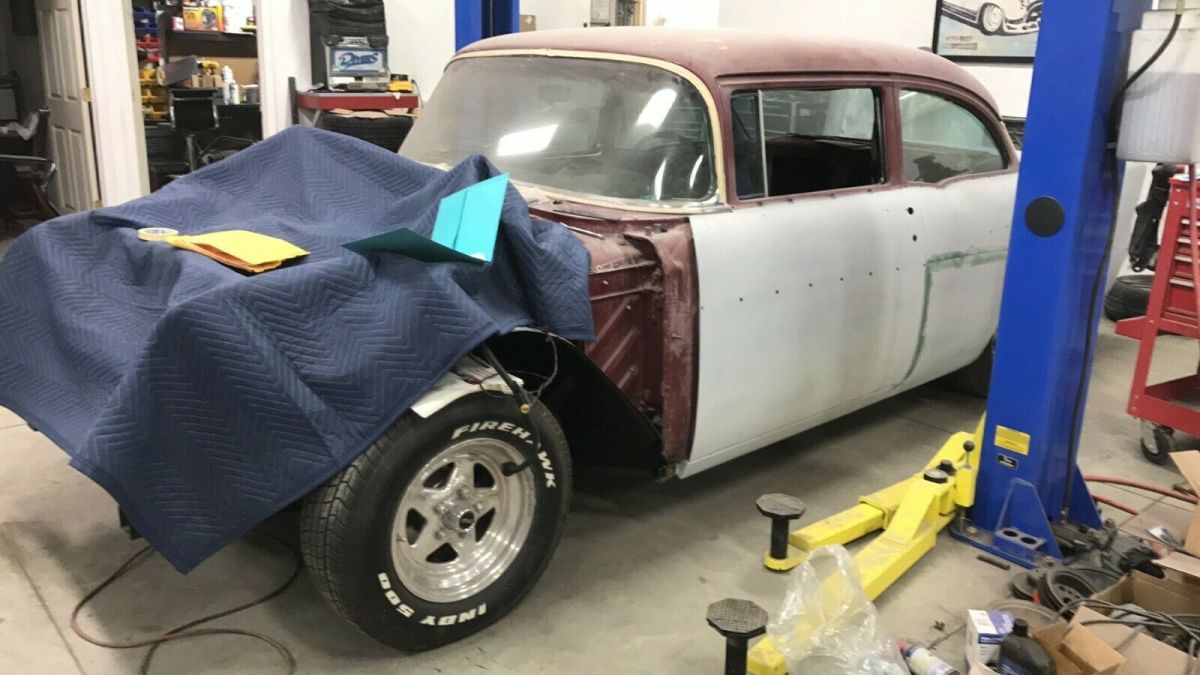 1957 Red Chevrolet Bel Air/150/210