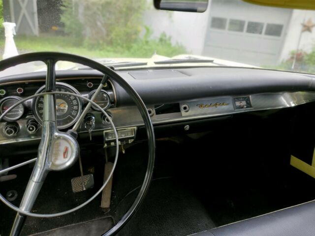 1957 Yellow Chevrolet Bel Air/150/210 Sedan