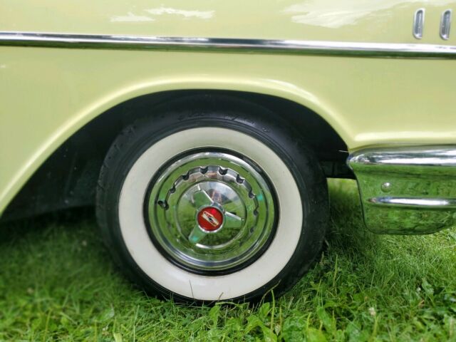 1957 Yellow Chevrolet Bel Air/150/210 Sedan