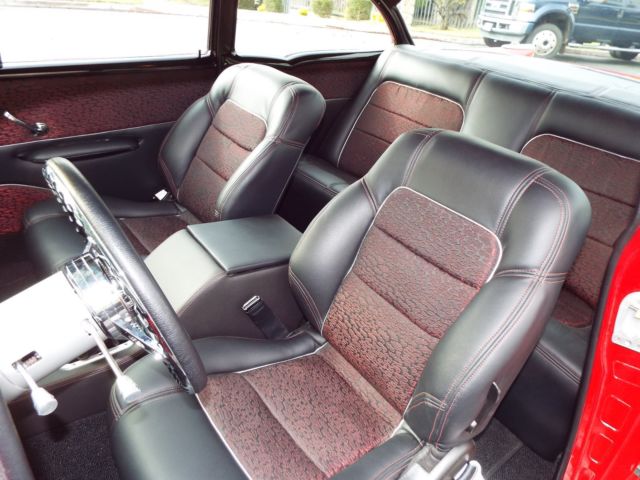 1957 Red Chevrolet Bel Air/150/210 Sedan