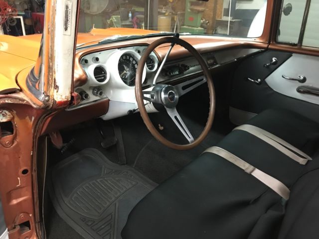 1957 Orange Chevrolet Bel Air/150/210 Wagon