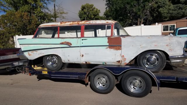 1957 Green Chevrolet 210 2Dr Wagon