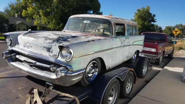 1957 Green Chevrolet 210 2Dr Wagon