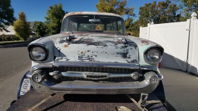 1957 Green Chevrolet 210 2Dr Wagon