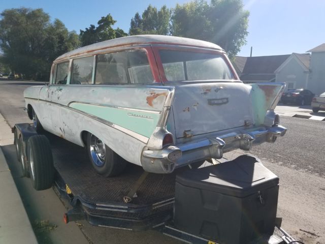 1957 Green Chevrolet 210 2Dr Wagon