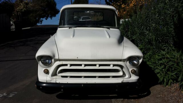 1957 White Chevrolet 3200 Restomod